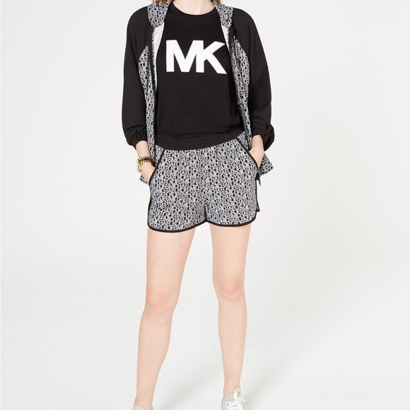MICHAEL Michael Kors Pants - MICHAEL Michael Kors NWT Logo-Print Pul-lOn Shorts